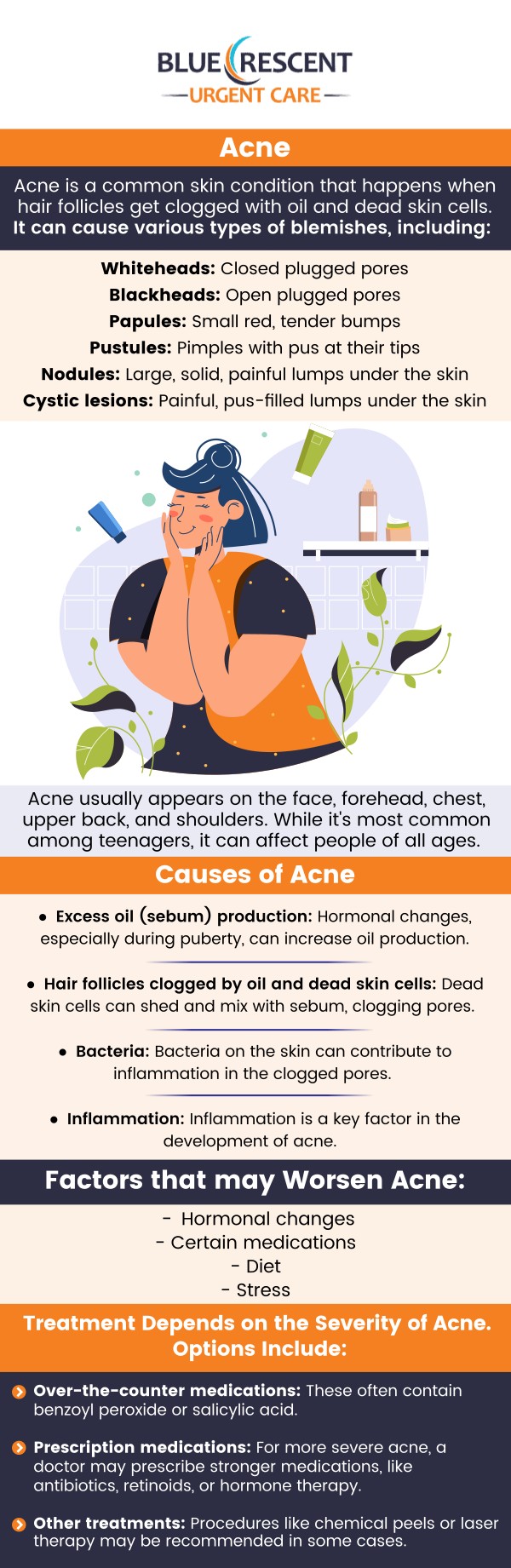 Get trusted and specialized acne treatment at Blue Crescent Urgent Care. For more information, contact us today or book an appointment online. We are conveniently located at 3809 42nd Ave S Suite 100, Minneapolis, MN 55406. We serve patients from Minneapolis MN, Mendota MN, Edina MN, Lauderdale MN, Golden Valley MN, St Paul MN, and BEYOND! Get trusted and specialized acne treatment at Blue Crescent Urgent Care. For more information, contact us today or book an appointment online. We are conveniently located at 3809 42nd Ave S Suite 100, Minneapolis, MN 55406. We serve patients from Minneapolis MN, Mendota MN, Edina MN, Lauderdale MN, Golden Valley MN, St Paul MN, and BEYOND!
